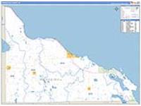 Presque Isle, Mi Carrier Route Wall Map